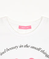 リボンプリントTシャツ ホワイト