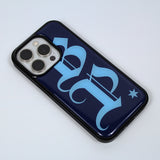 BP lettering epoxy case (navy)