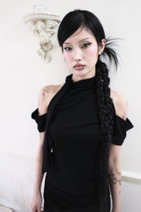 Halter open shoulder T (3color)