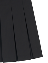 [mnem]ループプリーツミディスカート (black)