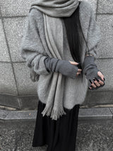 basic ribbed hand warmer (2color)