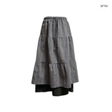 (2color) Daisy Dot Cancan Layered Long Skirt