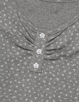 フラワー レース スリーブレス(GREY)