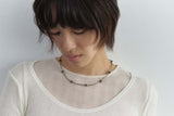 Cinnabar dot necklace