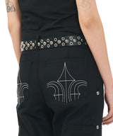 HEAVY ROCK STUD BELTS - BLACK