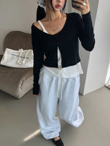 Minimal Button Cardigan