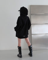 [UNISEX] Chrome Patch オーバーサイズフィット フード付きジップアップジャケット