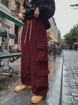 モンベイストリングコーデュロイカーゴパンツ