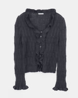Hobin Frill Knit Cardigan