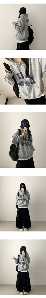 Tins Saint-Jean Stitch Side Curved Slit Cargo Denim Wide Pants