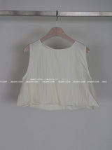 Pumpkin Balloon Sleeveless Blouse