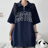 Park Collar Half Zip-Up Short Sleeve T-shirt (3 colors) H&L