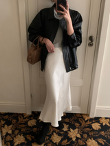 [MADE] SILKY SATIN SKIRT