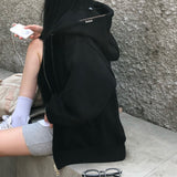 [BELLIDE MADE] ノア, ルーズフィットツーウェイジップアップフーディー