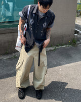 No.1284 パターンデニムハーフシャツ