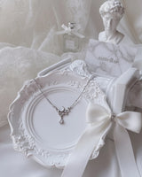 [fromis_9 Baek Jiheon Necklace/Anti-tarnish] Moonlight Teardrops Collarbone Necklace