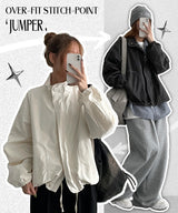 Denco Stitch String High-Neck Jumper