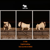 P-PET/PF ART TOYS Ruined Bull Dog Mini Animals | English Bulldog Collectible Figures, Cartoon Figurines & Resin Decorative Items