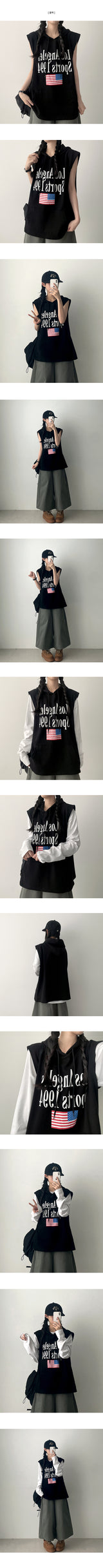 Rats Boxy Fit Hooded Vest