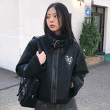 MOEL METAL LOGO HEART PATCH MUSTANG JACKET