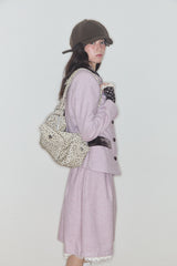 SHAKIRI LEOPARD POCKET BAG (BEIGE)