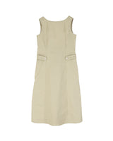 BACKLESS LONG ONE-PIECE (BEIGE)