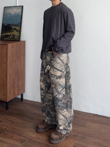 Curved Tree Wide Pants (2color) (No.1002)