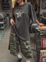 Vintage Star Pigment Short-Sleeved T-shirt
