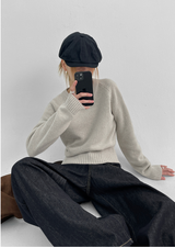 [MADE] ステニーVネックニット 50% WOOL