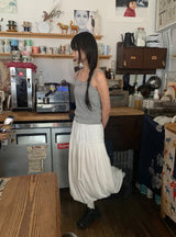 Nahisi Dot Shirring Sleeveless