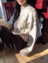 [MADE] MUHR ハイネックケーブルニット
