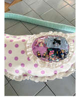 UnsocialNightXオリガエルコラボプリントパッチワークかわいい痛バッグ