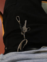 Layered Wallet Key Ring (BLACK)