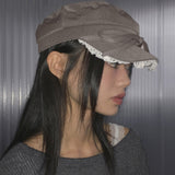 lira lace ribbon madoros hunting cap beret hat