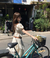 [ festival ] オーバーブロングシフォンブルームアシンメトリカルsk