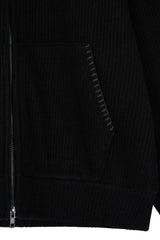 ローカルステッチニットジップパーカー