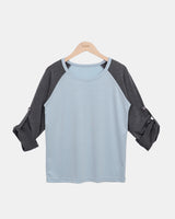 ミオル ラグラン ロールアップ Tシャツ