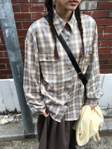 Wheel Ombre Check Shirt (2color)