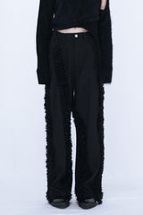 FUR STRAIGHT PANTS