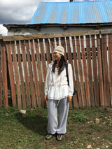 [SET]Levain Ribbon Hoodie + Jogger Pants (2color)