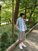 Lur One tuck Bermuda pants