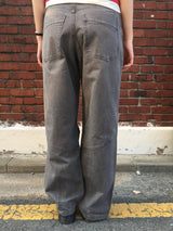 Pigmented Cotton Twill Pants (3color)