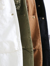 Kuro banding snap pocket wide fit washed pants