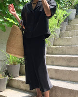tancel blouse (black)