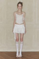 SWAN SKIRT white