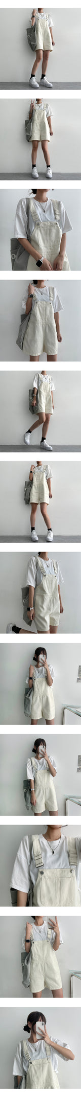 Denny Overalls Suspender Shorts (3 colors)