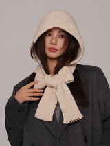 Hand-Stitched Decor Knit Balaclava Beanie