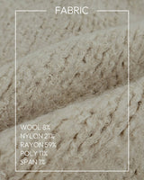 【MADE】V-neck cable knit