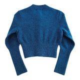 ALPACA SLIM CARDIGAN - BLUE NIGHT