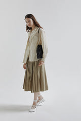 LUZIN MINI sheepskin shoulder bag / Matte Black